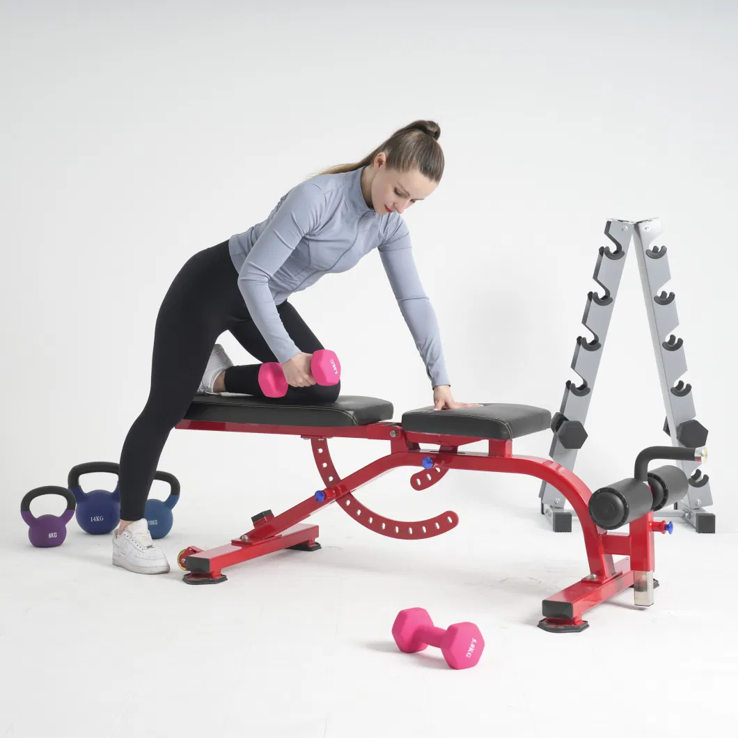 Commercial with Incline and Decline Flat Exercisefoldable Dumbbell Weight Multifunction Adjustable Bench