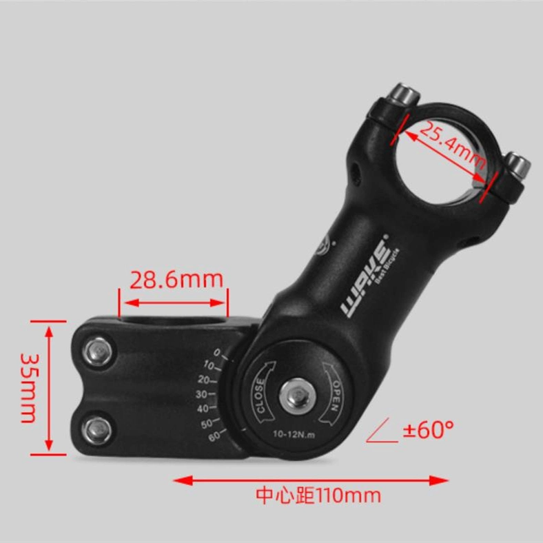 Bicycle Adjustable Stem Angle Riser 25.4/ 31.8 Booster Faucet Handlebar Lifting Accessories