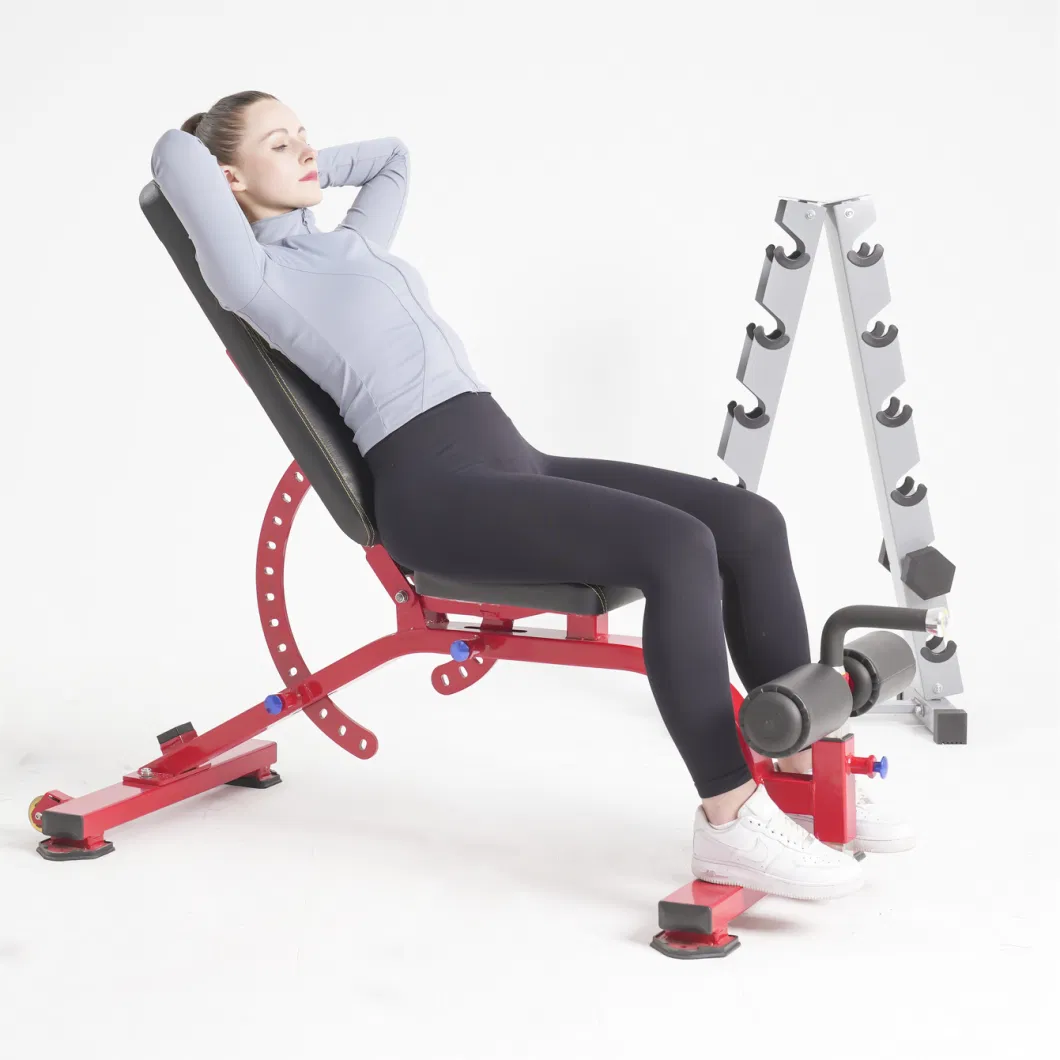 Commercial with Incline and Decline Flat Exercisefoldable Dumbbell Weight Multifunction Adjustable Bench