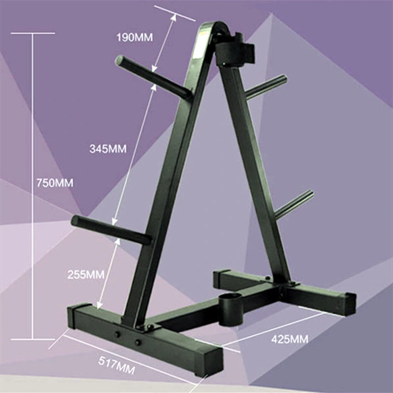 Indoor Gym Equipment Hot Sell Fitness Barbell in Stock Bumper Weight Plate Rack Holder for Power Rack Plate Accessories
