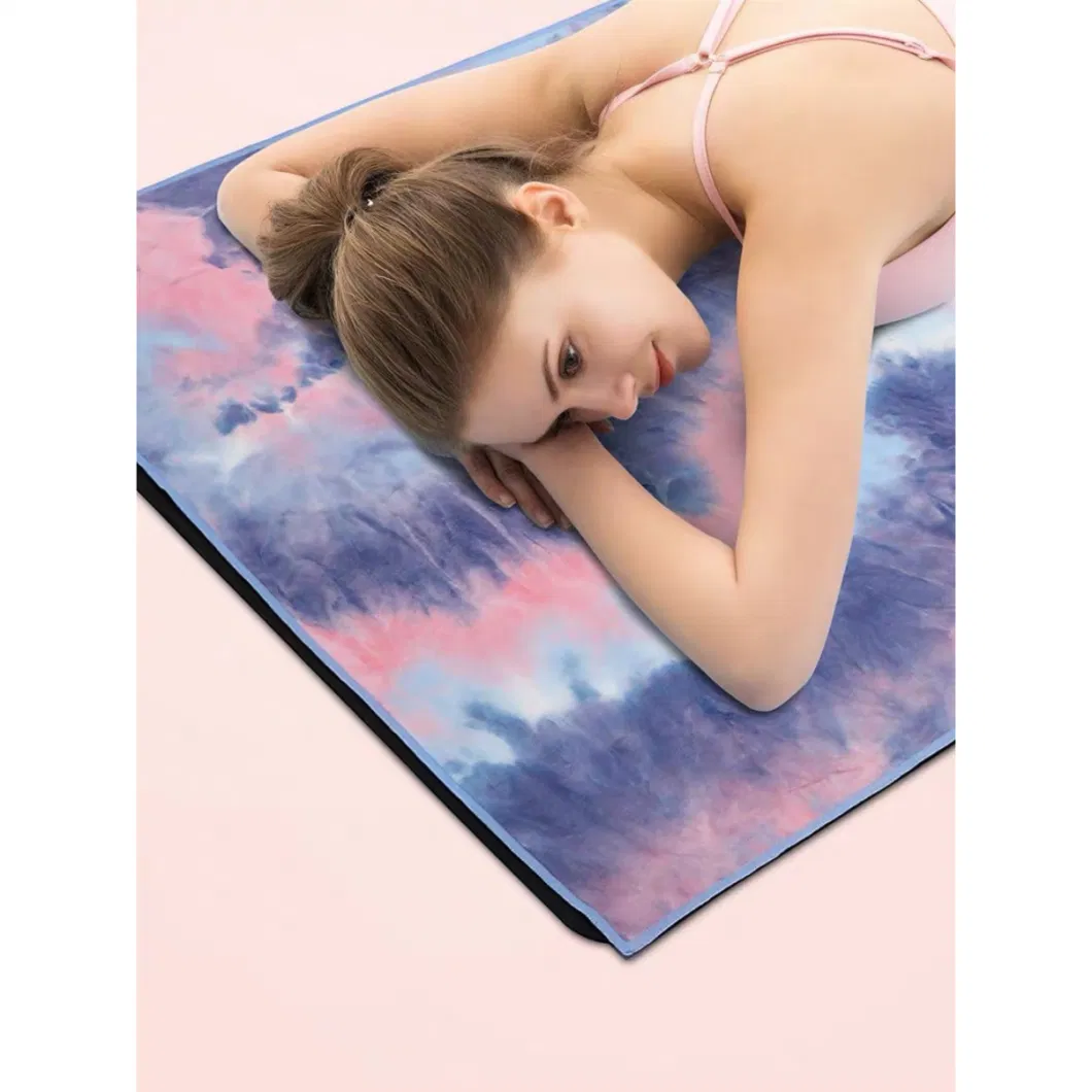 Custom Printing No Slip Yoga Mat Towel Organic Hot Yoga Towel