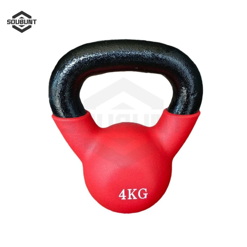 Color Neoprene PVC Dipped Weight Training Matte Painted Cast Iron Kettlebell