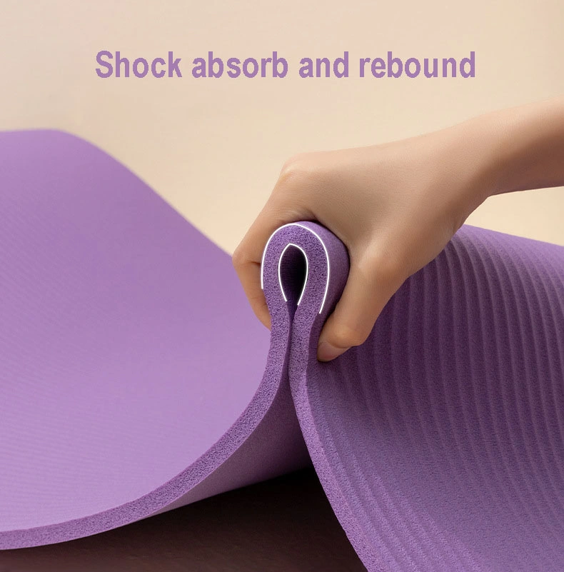 Wholesale High Density 10mm Thick Eco Friendly NBR Yoga Mat