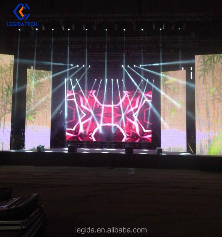High Definition Indoor Outdoor Rental Curved LED Display Screen Arena Rent LED Video Wall P3.91mm P4.81mm for Events Ball Night Club