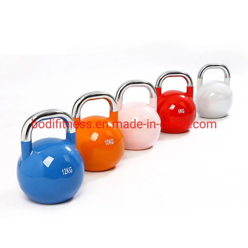 Wholesale Best Quality Custom Logo Color Weight Competition Steel Kettlebell