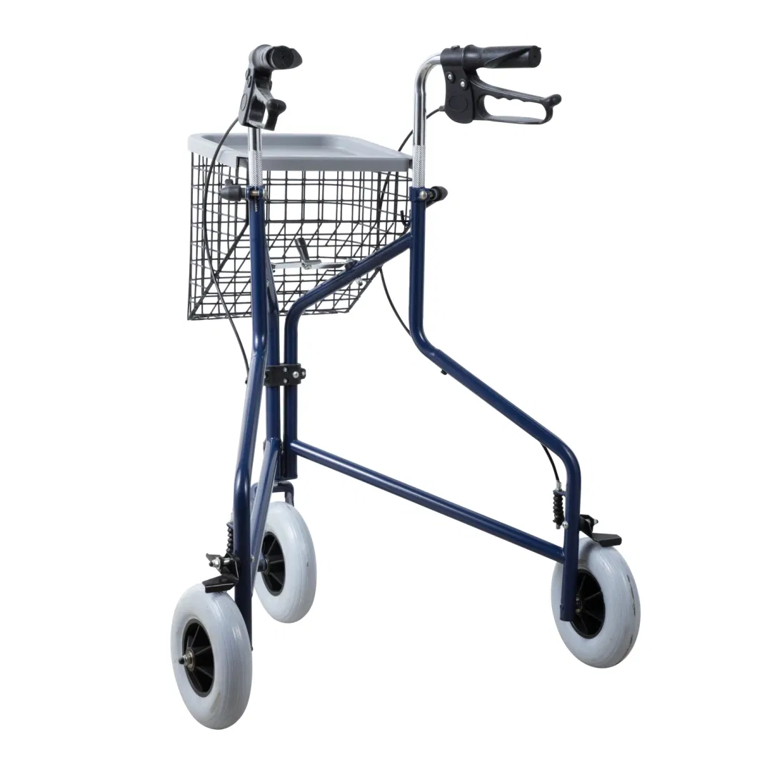 Medical Equipment Three Wheel Rollator with Basket