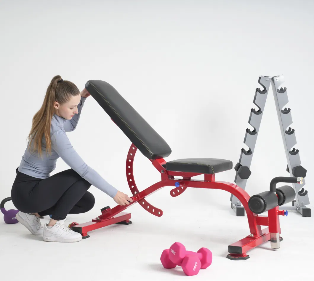 Commercial with Incline and Decline Flat Exercisefoldable Dumbbell Weight Multifunction Adjustable Bench