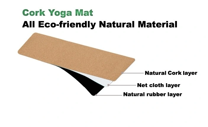 Wholesale Custom Logo Non PVC Yogamat Cork TPE Yoga Mat Manufacturer Pilates TPE Exercise Mat Yoga Matt Eco Friendly Non Slip Fitness Gym Equipment