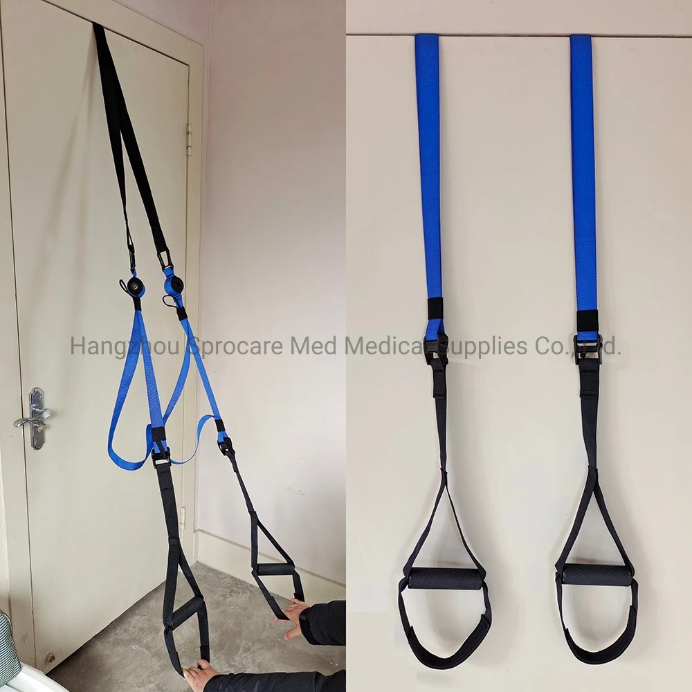 Suspension Trainer with Door Anchor, Extend Strap, for Home and Travel Training