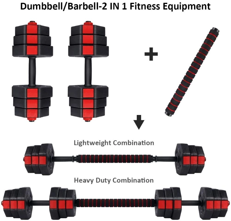 Cement Dumbbell Adjustable Plastic Kettlebell Set Men&prime;s Fitness Equipment Octagonal Dumbbell