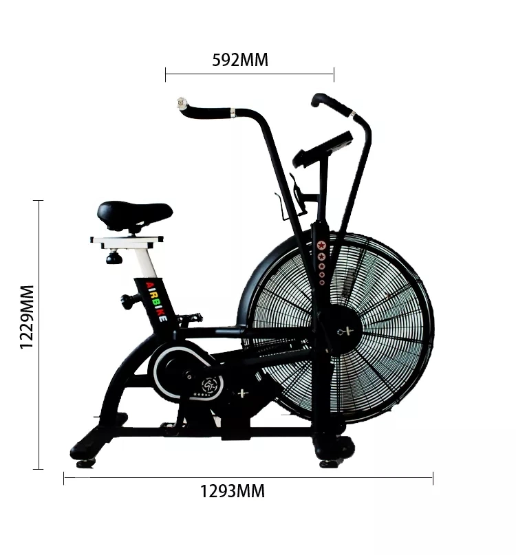 Leadman 2022 New Commercial Household Fitness Equipment Fan Bike Wind Resistance Silent Aerobic Spinning Bike