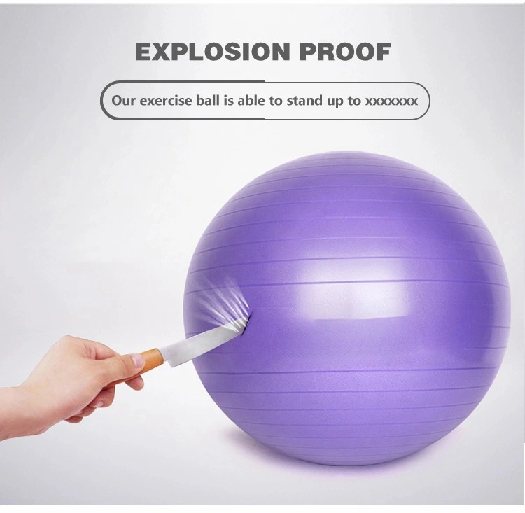 Pilates Exercise Gym PVC Yoga Ball Set Yoga Ball with Base