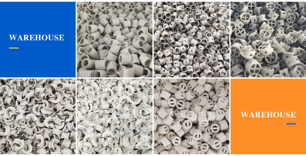 Acid Resistance Ceramic Tower Packing Pall Ring