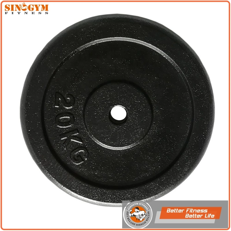 Round Edge Black Paint Cast Iron Weight Plate