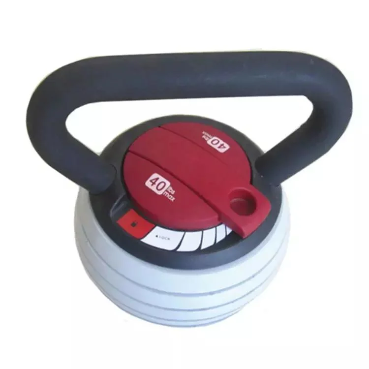 40 Lb Weight Custom Fitness Training Adjustable Cast Iron Kettlebell