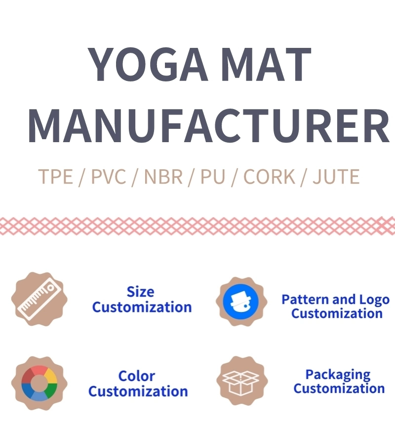 Custom Logo Non Toxic Cork TPE Yoga Mat Manufacturer