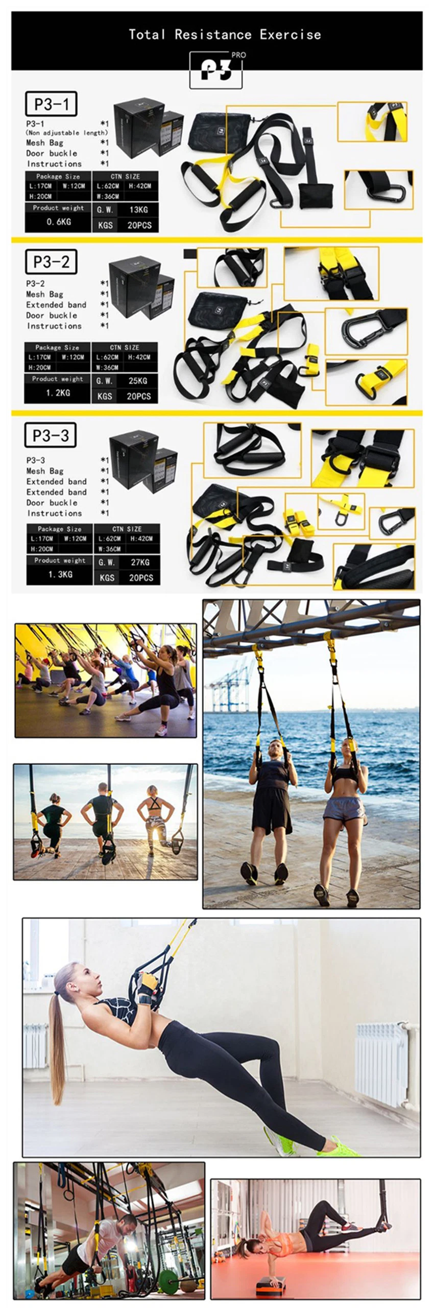 Wholesale Force Kit Training Strength Bands, Professional Suspension Trainer