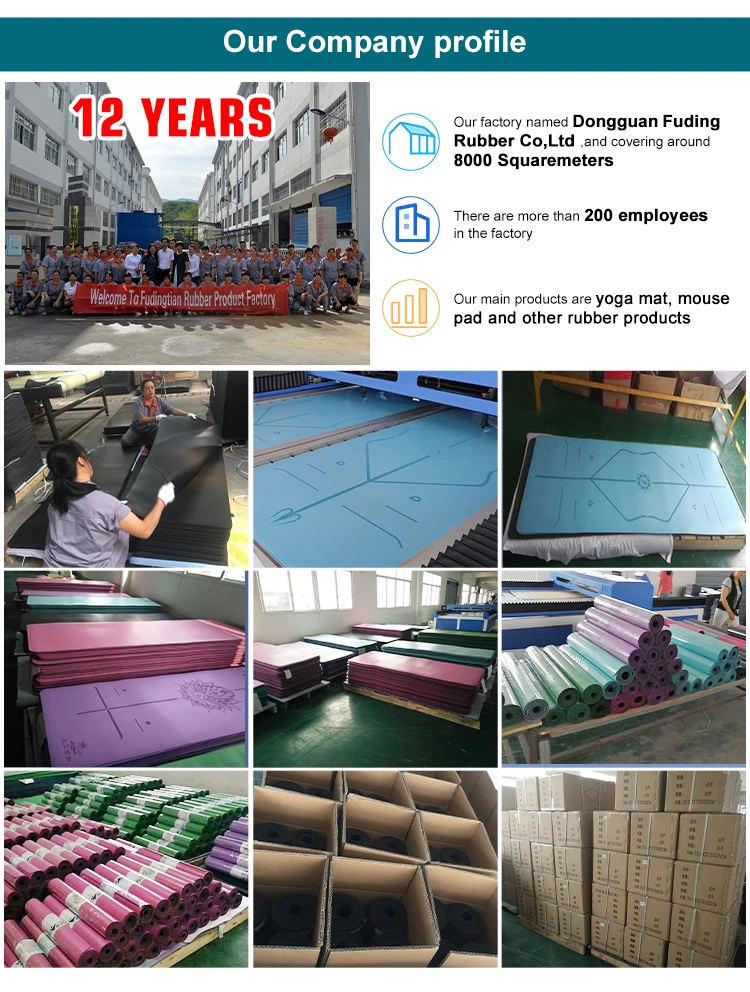 Yoga Mat Rubber Non-Slippery Natural Available Wholesale Custom Eco Friendly PU Surface