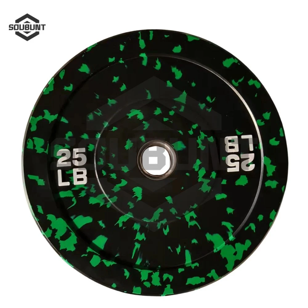 Colorful Camo Rubber Bumper Weight Plates