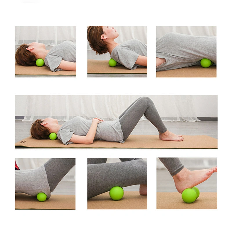 Peanut Massage Ball Double Lacrosse Ball Therapy Trigger Point Deep Tissue Exercise