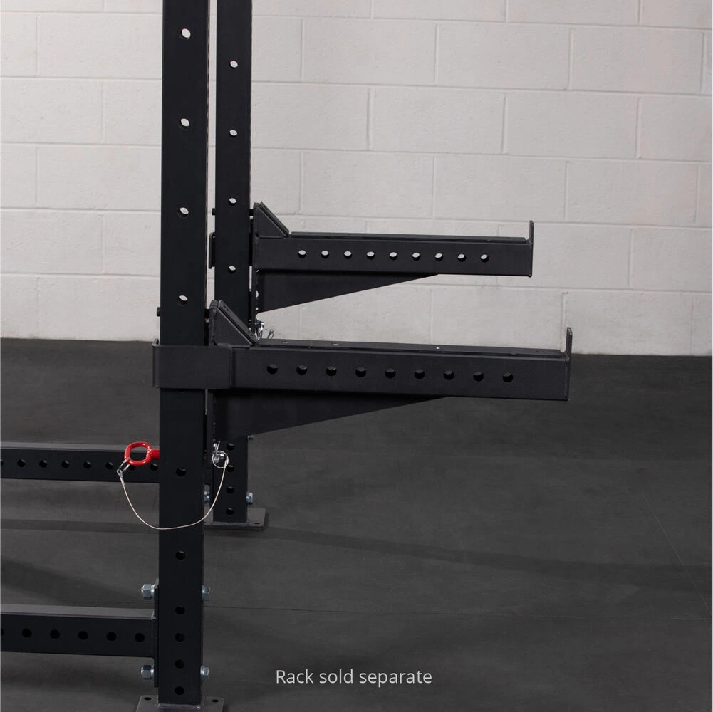 Safety Catches Spotter Arms Weightlifting Full Cage Squat Rack Accessories Gym Bar Safe Holder Safety Spotter Arms