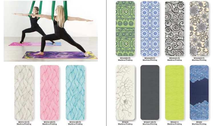 Fitness Mat Printed 3mm Eco PVC Yoga Matte Fitness China Cheap Custom Print 3mm Ultra Thin PVC Eco Friendly Yoga Mate