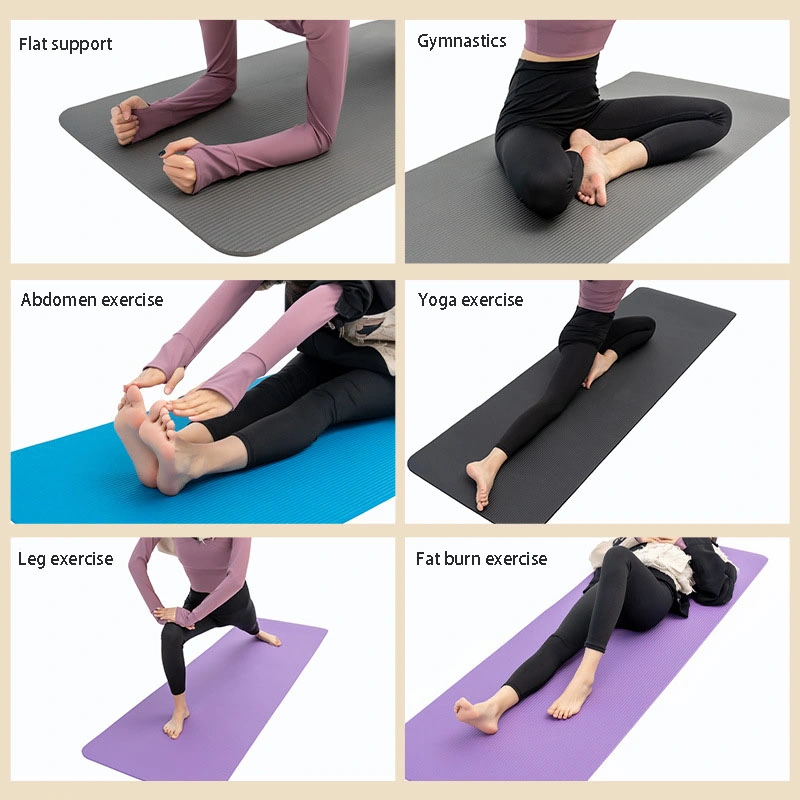 Wholesale High Density 10mm Thick Eco Friendly NBR Yoga Mat