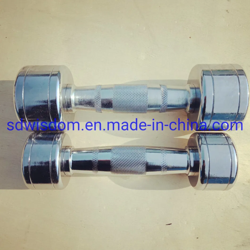 Cast Iron Electroplating Chrome Steel Dumbbell Weights Dumbbells