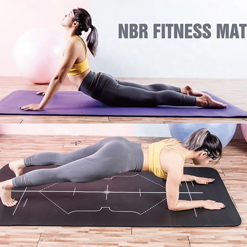 NBR Professional Fitness Sports Yoga Exercise Mat 10mm Thick