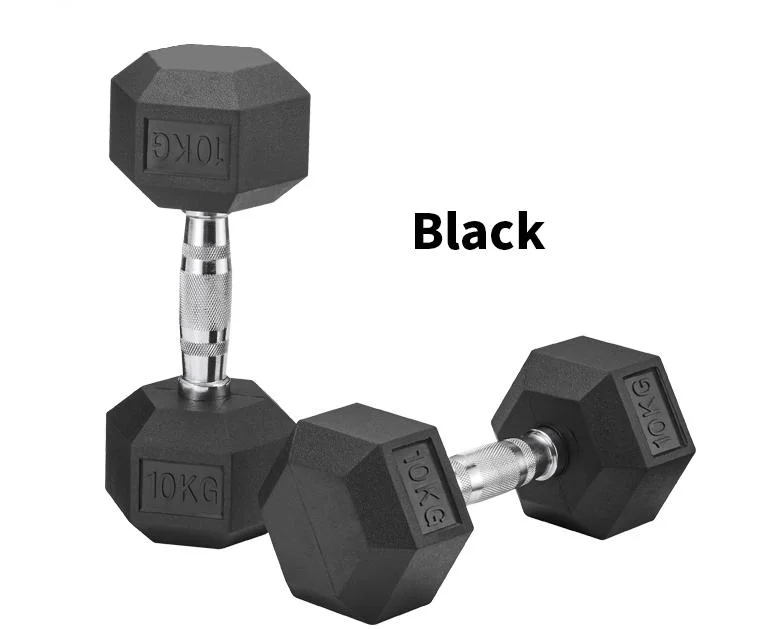 Wholesale Power Training Hex Weight Lifting Rubber Coated Power Training Sport Lifting Gym Dumbbell Set