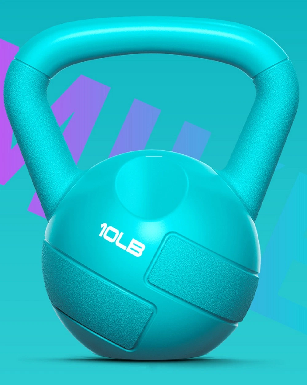 Strength Training Solid Iron Kettle Ball Exercise Handle Grip Kettlebells Adjustable Candy Colored Cement Kettlebell Weights Wyz18360