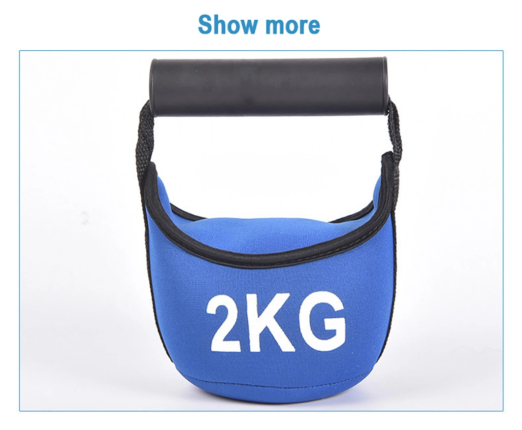 Wholesale Home Gym Workouts Weightlifting Soft Neoprene Competition Adjustable Resistance Bands Soft Sand Bag Kettlebell