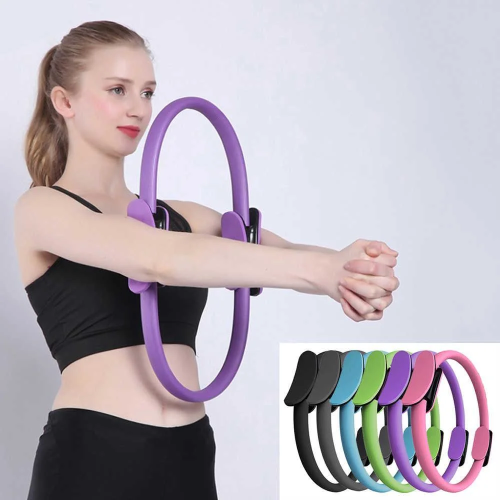 EVA PP Eco Friendly Materials Quick Rebound Yoga Pilates Ring with Handle