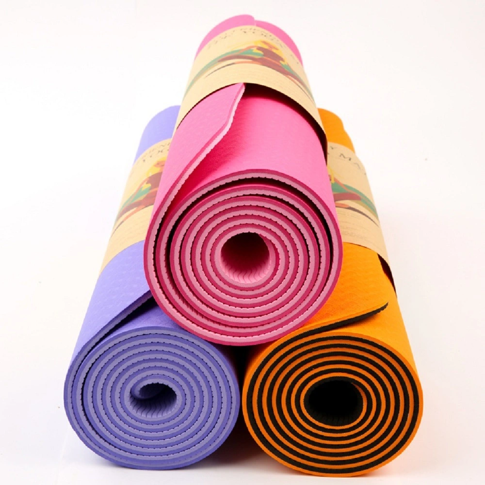 Eco-Friendly Non-Slip Yoga Mat for Workout Outdoor Camping Mat 10mm Thick Yoga Mat TPE Material Durable Bl17775