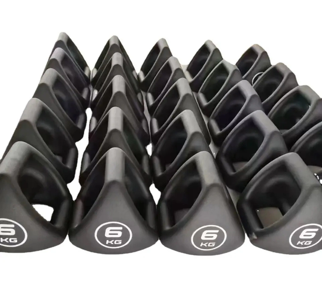 Factory Wholesale Gymnasium Exercise PVC Coated Triangle Kettlebell Cast Iron