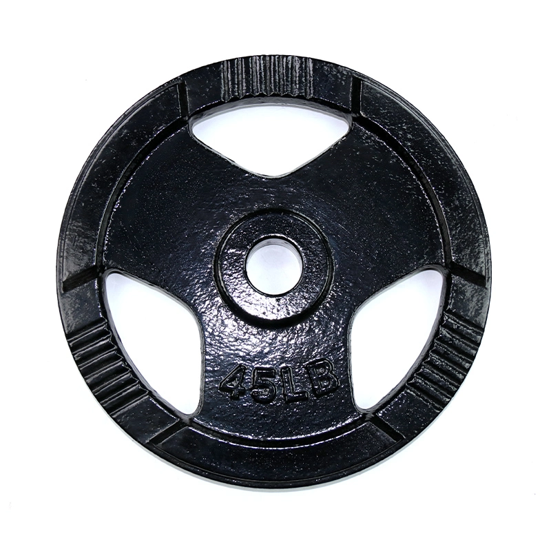 Tri Grips Black Paint Weight Plate