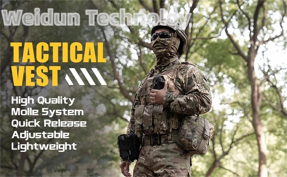 Tactical Assault Vest Camouflage Outdoor Molle Full Body Safety Protective Tactical Vest