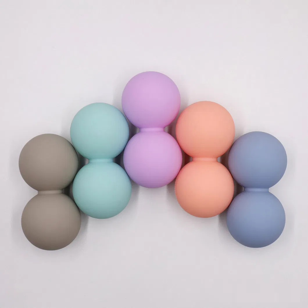 Peanut Massage Ball Double Lacrosse Ball Therapy Trigger Point Deep Tissue Exercise