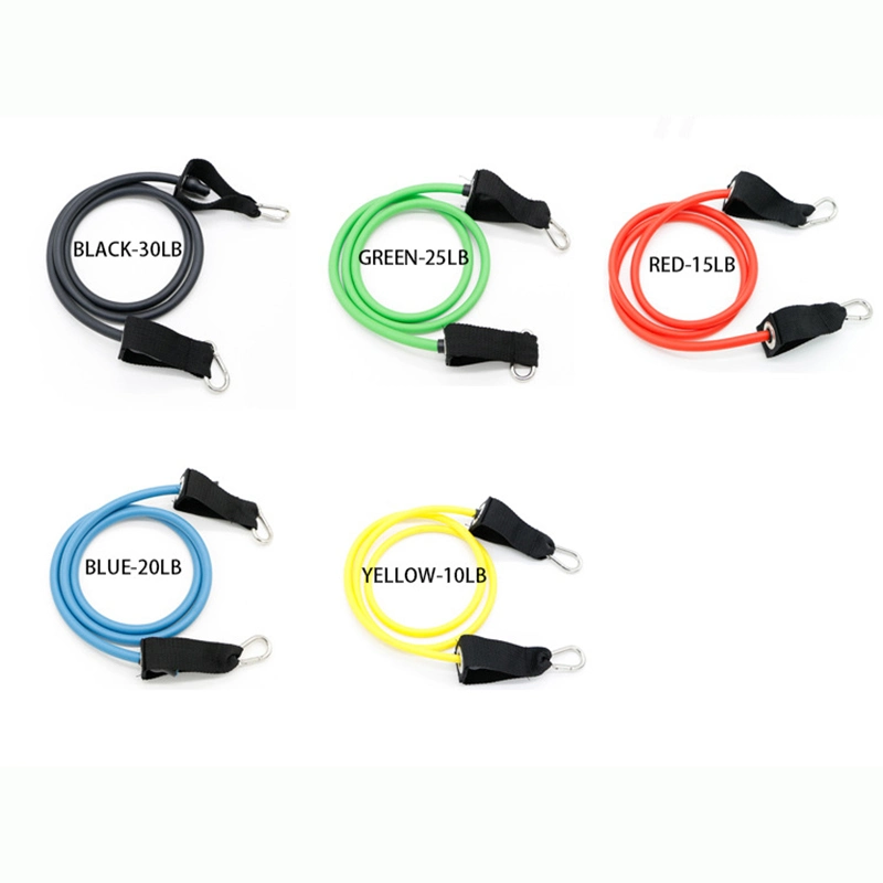 Resistance Band Set 11 in 1 Fitness Latex Elastic Rope, Sports Equipment with 5 Fitness Tubes Esg13204