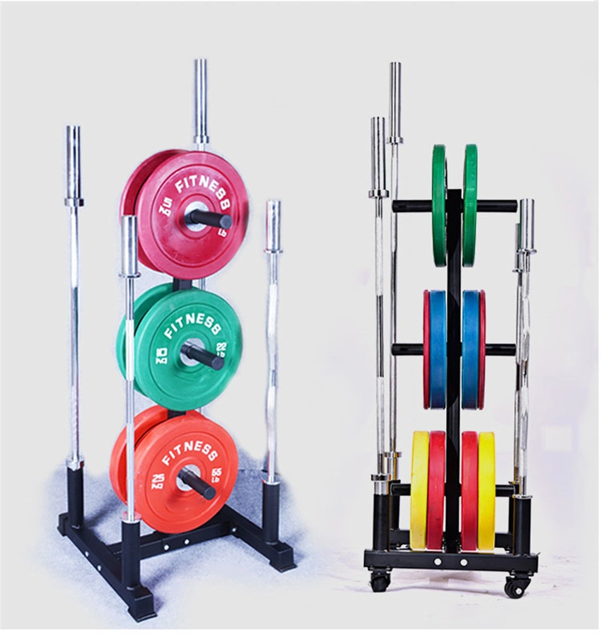 Indoor Gym Equipment Hot Sell Fitness Barbell in Stock Bumper Weight Plate Rack Holder for Power Rack Plate Accessories