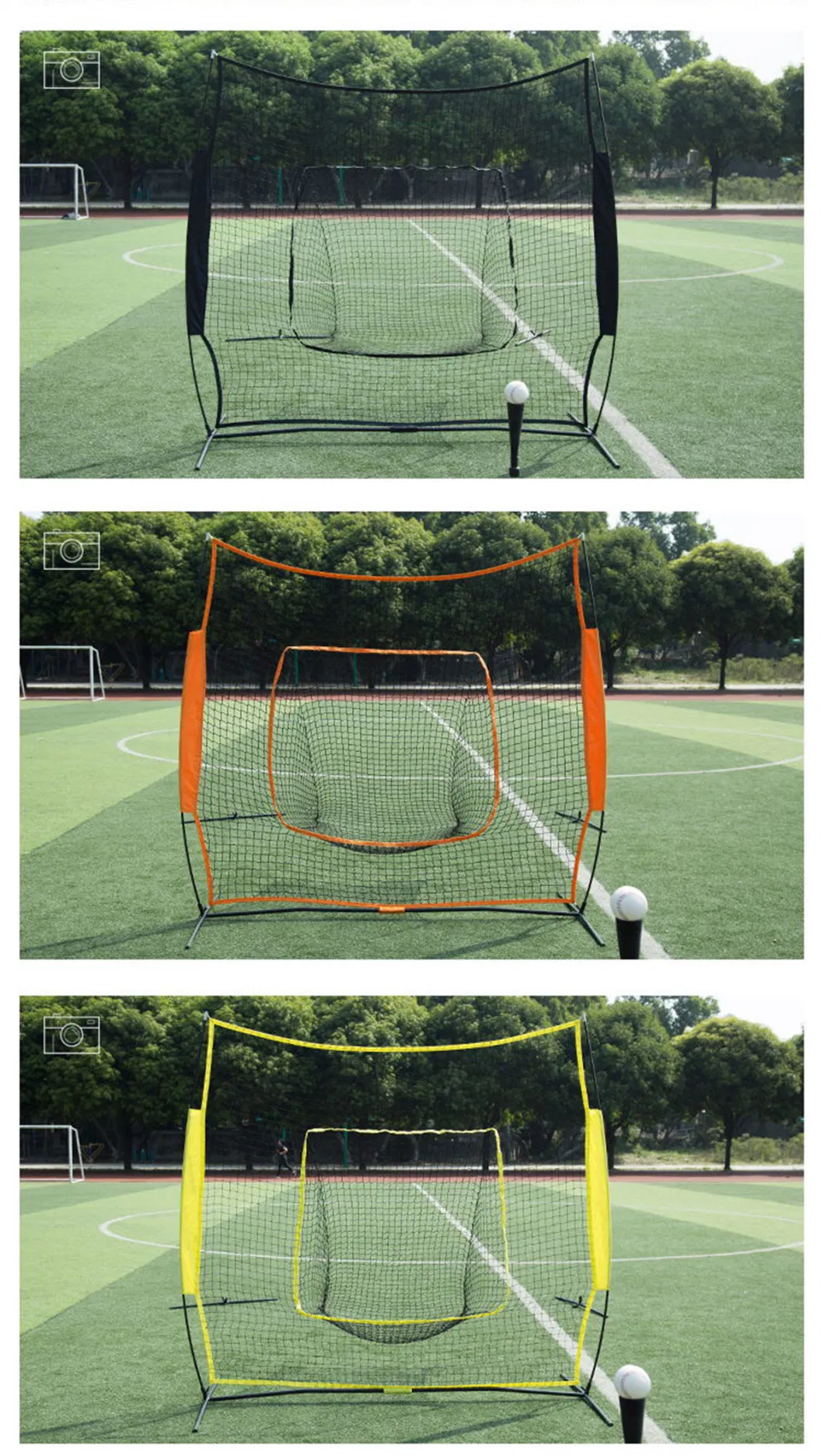 Portable Outdoor Softball Nets Baseball Bating Training Net Baseball Exercise Sport Accessory