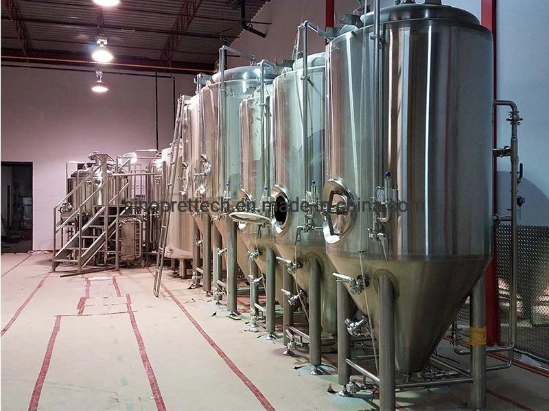 Stainless Steel Fermentation Tank Cooling Jacketed Conical Beer Fermenter with CE PED