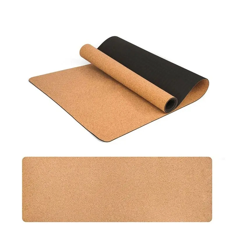 Hot TPE Cork Yoga Mats for Home Gym, Wholesale OEM Eco-Friendly Yoga Ma for Exercise