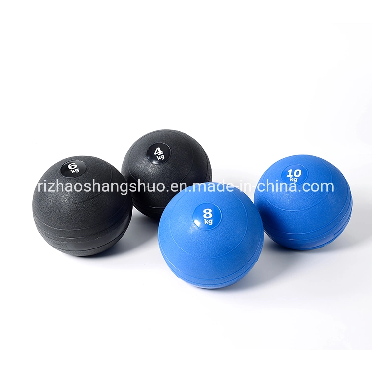 Gym No Bounce Medicine Ball Customized Heavy Duty PVC Hard Rubber Cross Fit Sand Filling Slam Ball