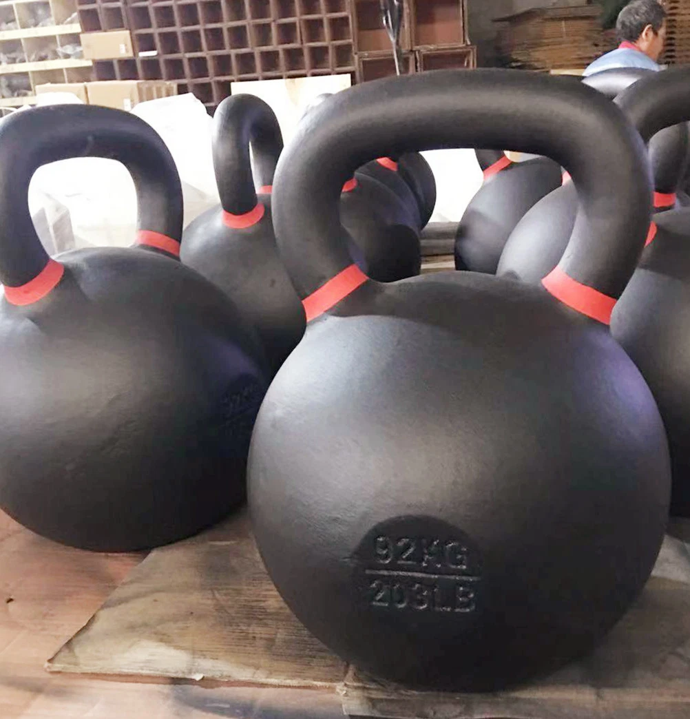 Wholesale Custom Logo High Quality Home Gym Equipment Powder Coated Cast Iron Kettlebell