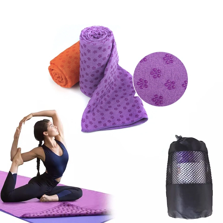 Dongguan Factory Offer High Density 6mm Anti Slip TPE Yoga Fitness Mats, Custom Logo Home Gym Exercise Towel Mat, Yoga Equipment for Wholesaler, Distributor