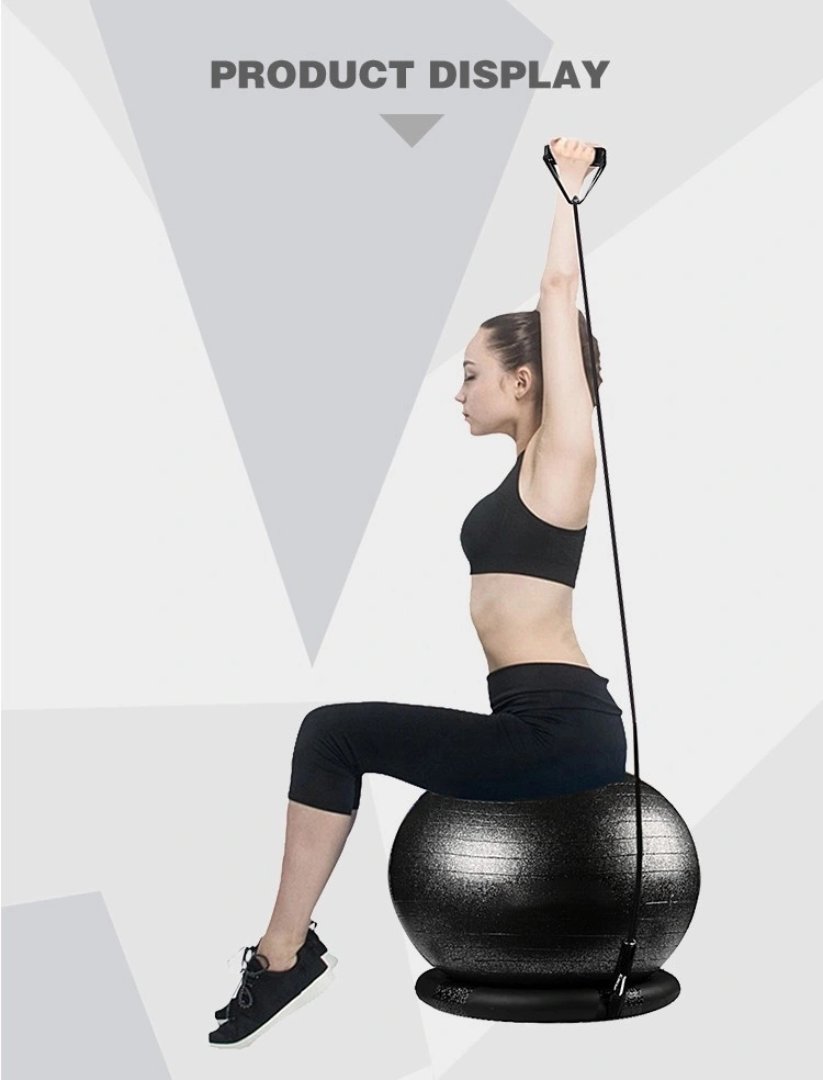 Pilates Exercise Gym PVC Yoga Ball Set Yoga Ball with Base