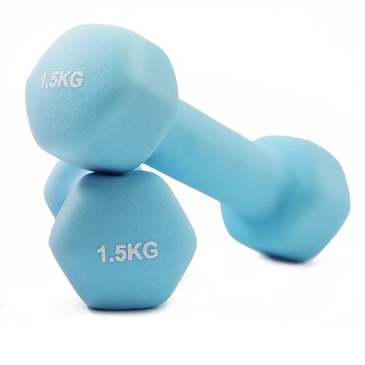 Women Lady Use Fitness Equipment Dumbbell Set