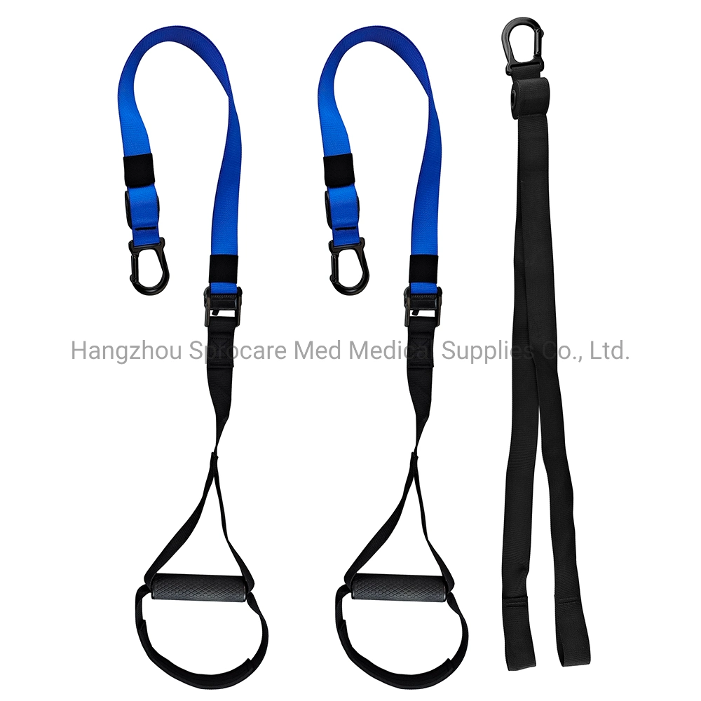 Suspension Trainer with Door Anchor, Extend Strap, for Home and Travel Training