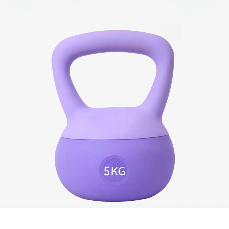 Fitness Strength Training Iron Sand Shock-Proof Hand Weights Gym PVC Soft Kettlebell